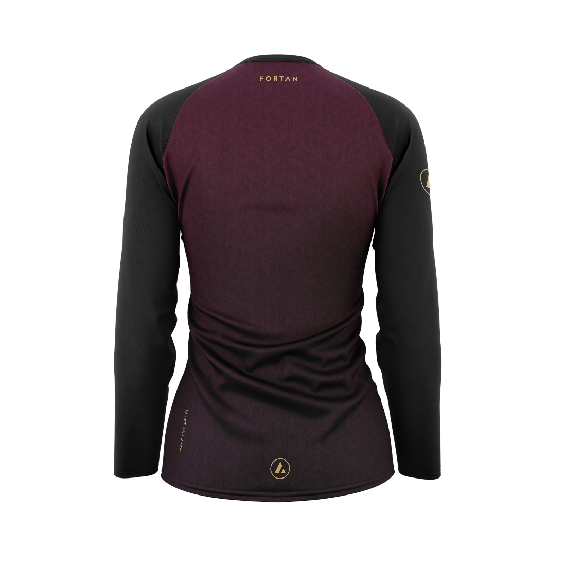 Womens MTB Jersey Purple / Black - Back