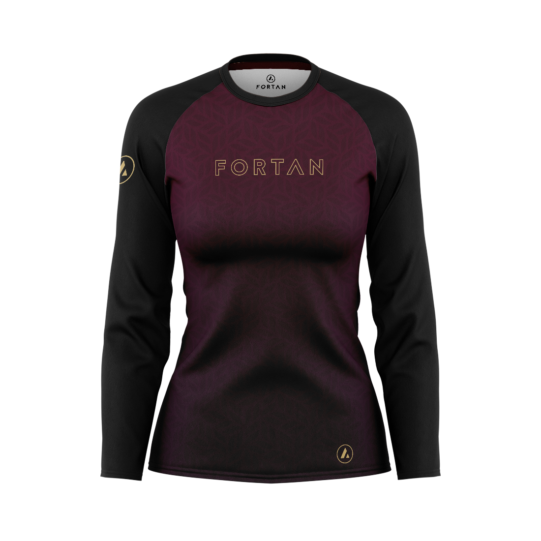 Womens MTB Jersey Purple / Black - Front